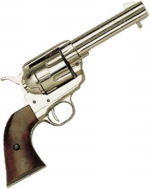 Western Peacemaker Pistol-Nickel Finish