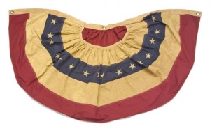 ANTIQUED FLAG BUNTING