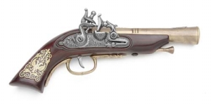 German Early Flintlock Pistol.