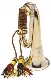 BUGLE, WWII HITLER YOUTH FUNCTIONAL REPLICA