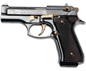 Beretta V92F Compact 9MM PA Blank Firing Guns - Nickel/Gold