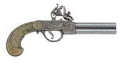 ENGLISH DOUBLE BARREL FLINTLOCK GRAY