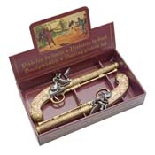 BELGIAN GOLD ENGRAVED DUELING SET