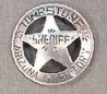 Deluxe Sheriff Tombstone Badge.