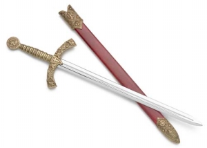Historic Letter Opener Knights Templar With Scabbard