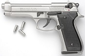 Beretta M92F-8MM Blank Firing Gun-Nickel