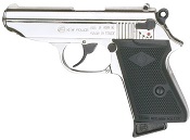 PPK 8MM Blank Firing Gun  Nickel