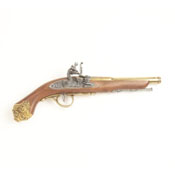 Replica 18th Century Flintlock Pistol-Brass