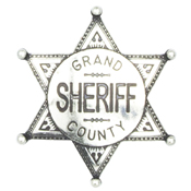 Grand County Sheriff Badge  Nickel