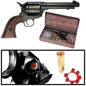 1873 Peacemaker Western Cap Pistol Blued Finish