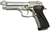 V92F Jackal Fully Automatic Beretta 9MM PA Blank Gun Chrome Gold