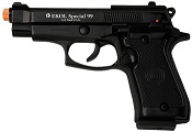 Front Firing Beretta V85 9MMPA Blank Firing Gun Black 
