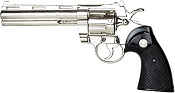 357 Police Magnum With 6" Barrel Non Firing Nickel