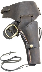 Fast Draw Oiled Brown Leather Western Holster-Extra Large