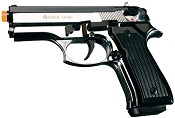 Front Firing Beretta Cougar 9MMPA Blank Firing Gun Chrome