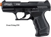 Front Firing Walther P99 9MMPA Blank Gun Black