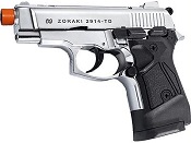 Zoraki 2914 Chrome Semi Auto Front Firing 9MMPA Blank Gun  