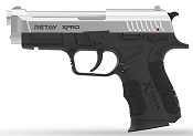Retay XPRO Chrome 9MMPA Front Firing Blank Firing Gun  