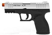 Retay XR Chrome Front Firing 9MMPA Blank firing gun 