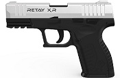 Retay XR Chrome Front Firing 9MMPA Blank firing gun  