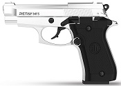 Retay 84FS Chrome 9MMPA Front Firing Blank Firing Gun 