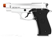 Retay 84FS Chrome 9MMPA Front Firing Blank Firing Gun 