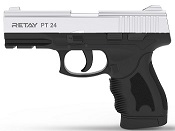 Retay PT24 Nickel Front Firing 9MMPA Blank Firing Gun
