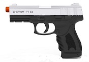 Retay PT24 Nickel Front Firing 9MMPA Blank Firing Gun