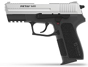 Retay S20 Nickel Front Firing 9MMPA Blank Firing Gun 