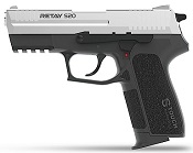 Retay S20 Chrome Front Firing 9MMPA Blank Firing Gun  