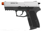 Retay S20 Chrome Front Firing 9MMPA Blank Firing Gun  