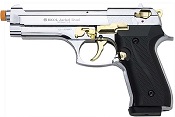 Front Firing Jackal 9MMPA Blank Firing Gun- Chrome Gold