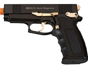 Front Firing Sava 9MMPA Blank Gun Black Gold